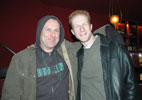 Me and Colin Quinn, on a cold night.